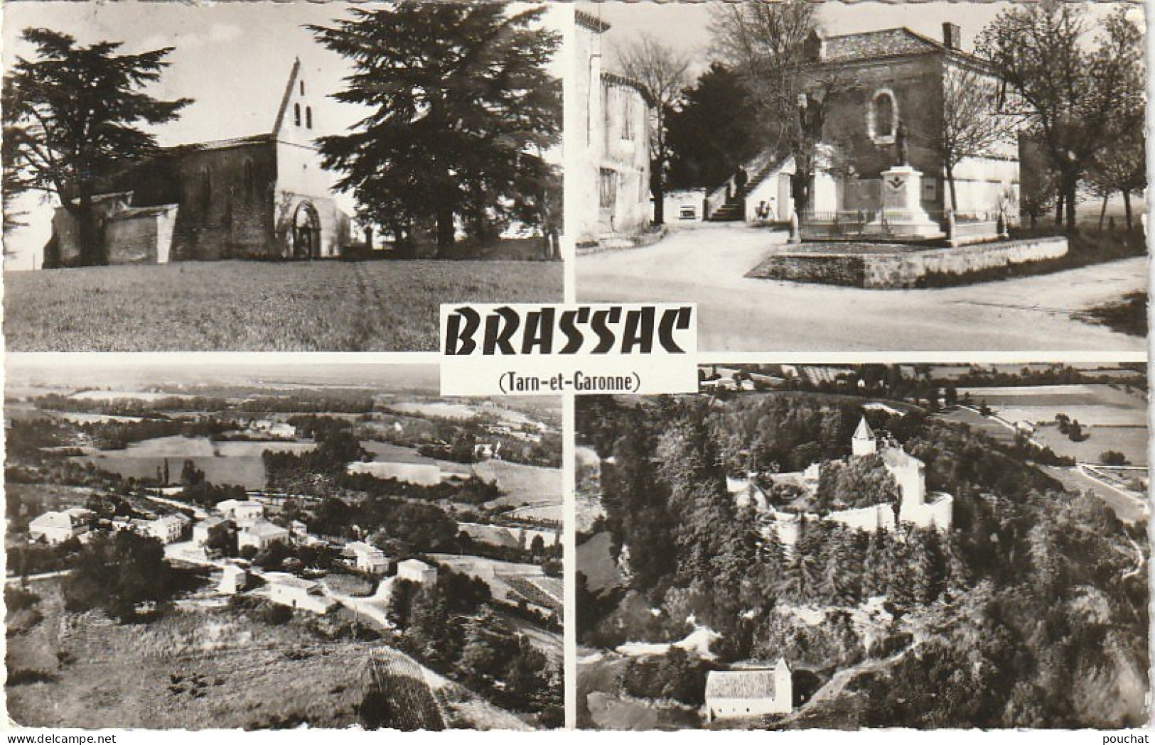 KO 16-(82) BRASSAC - CARTE MULTIVUES - 2 SCANS - Autres & Non Classés