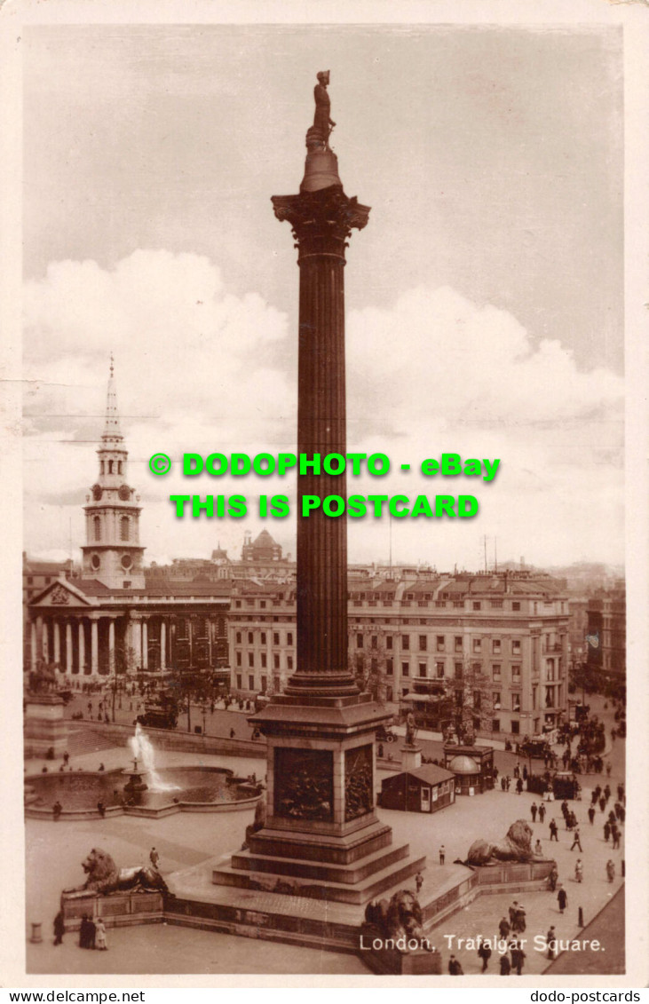 R540406 London. Trafalgar Square. RP. 1929 - Sonstige & Ohne Zuordnung