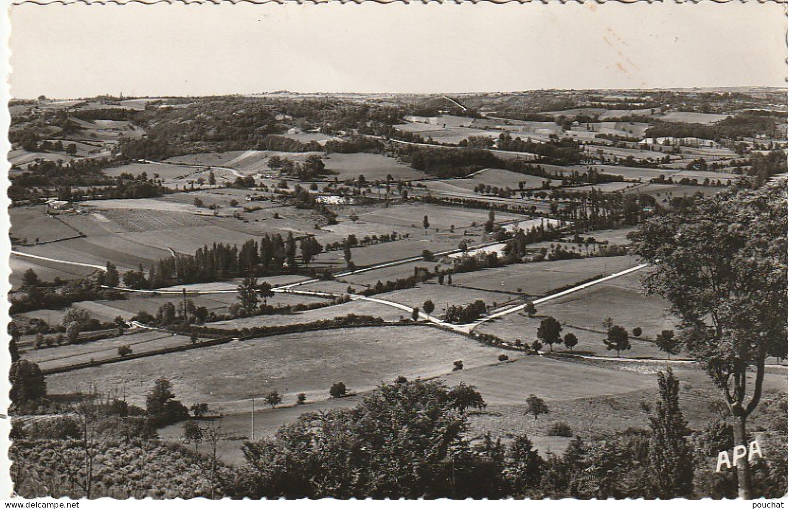 KO 16-(82) LAUZERTE - ECHAPPEE SUR LA VALLEE DE LA BARGUELONNE  - 2 SCANS - Lauzerte