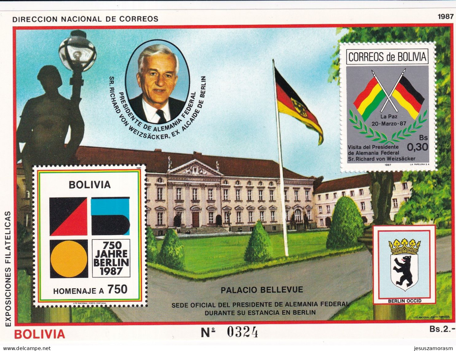 Bolivia Hb Michel 169 - Bolivië