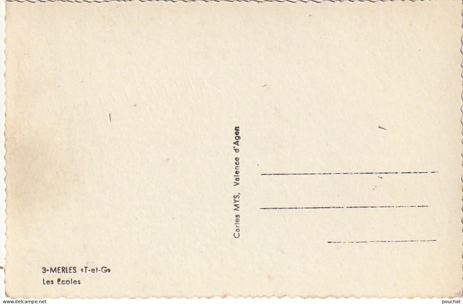 KO 16-(82) MERLES - LES ECOLES - 2 SCANS - Andere & Zonder Classificatie