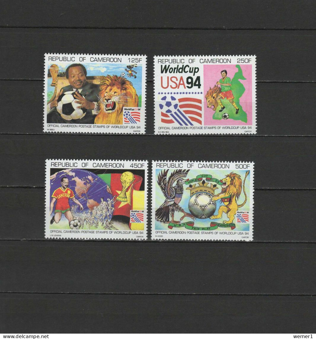 Cameroon - Cameroun 1994 Football Soccer World Cup Set Of 4 MNH - 1994 – Estados Unidos