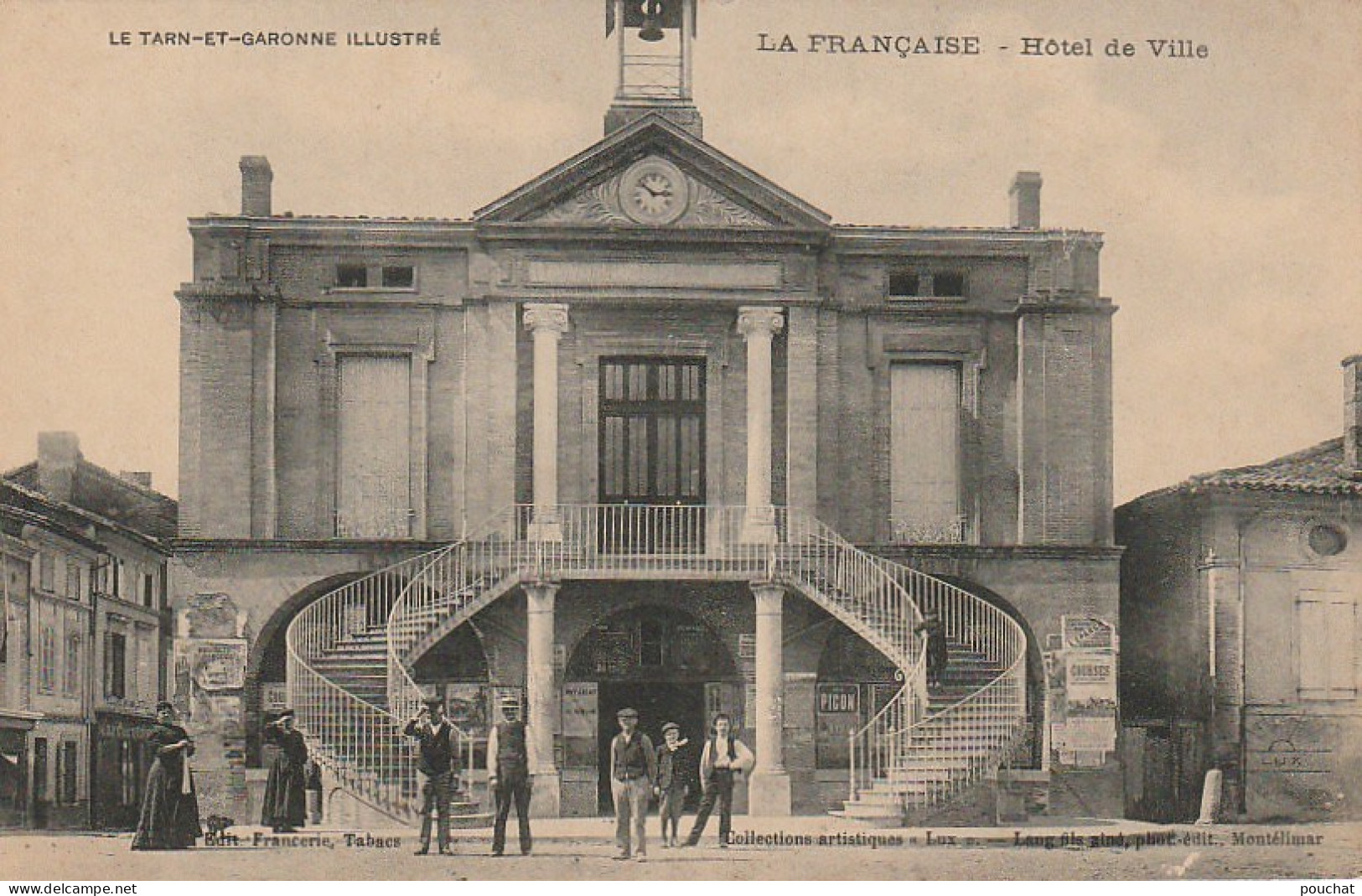 KO 17-(82) LAFRANCAISE - HOTEL DE VILLE - LAFRANCAISAINS - 2 SCANS  - Lafrancaise