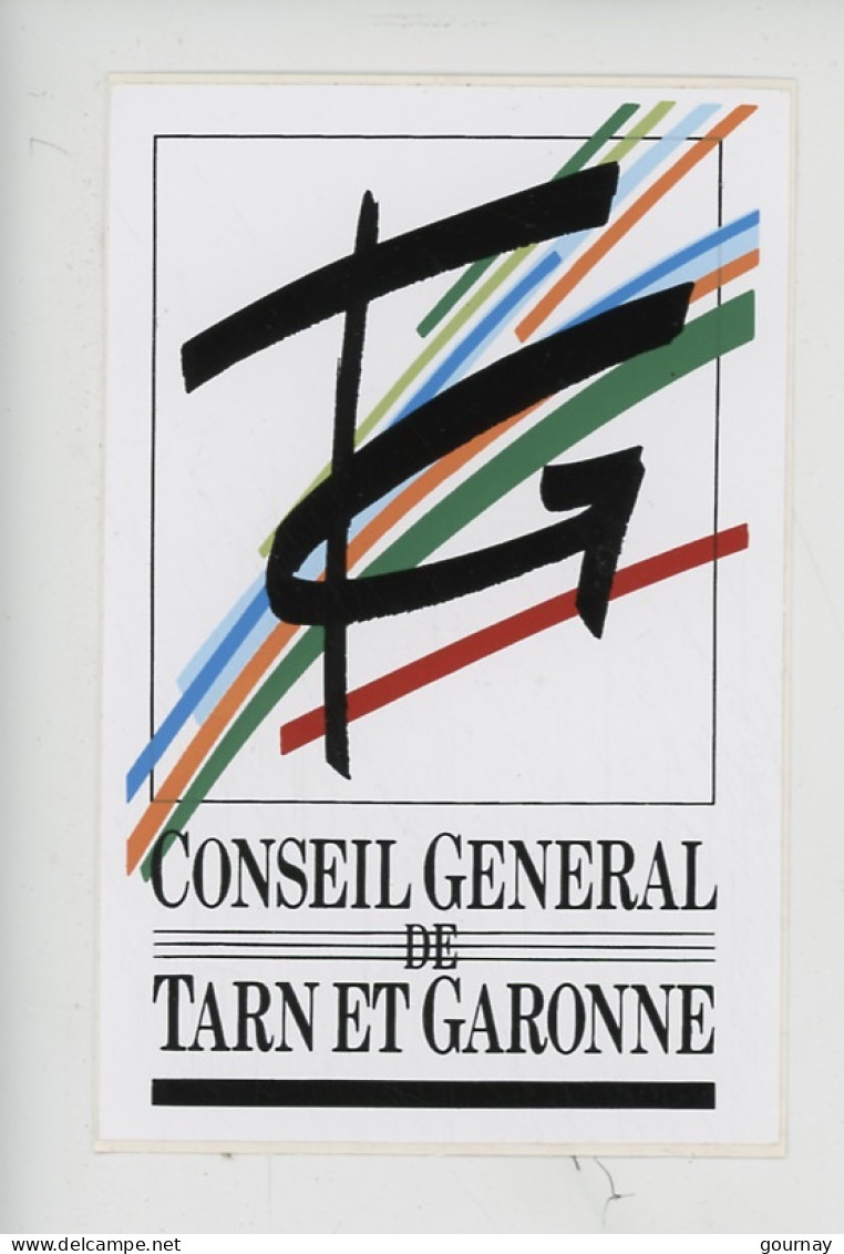 Autocollant "conseil Général De Tarn Et Garonne" 12X8 - Autres & Non Classés