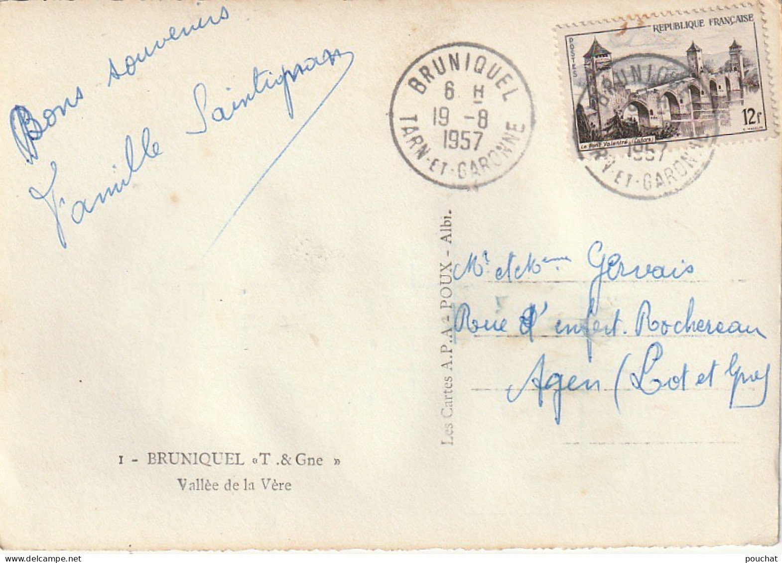 KO 18-(82) BRUNIQUEL - VALLEE DE LA VERE - 2 SCANS - Andere & Zonder Classificatie