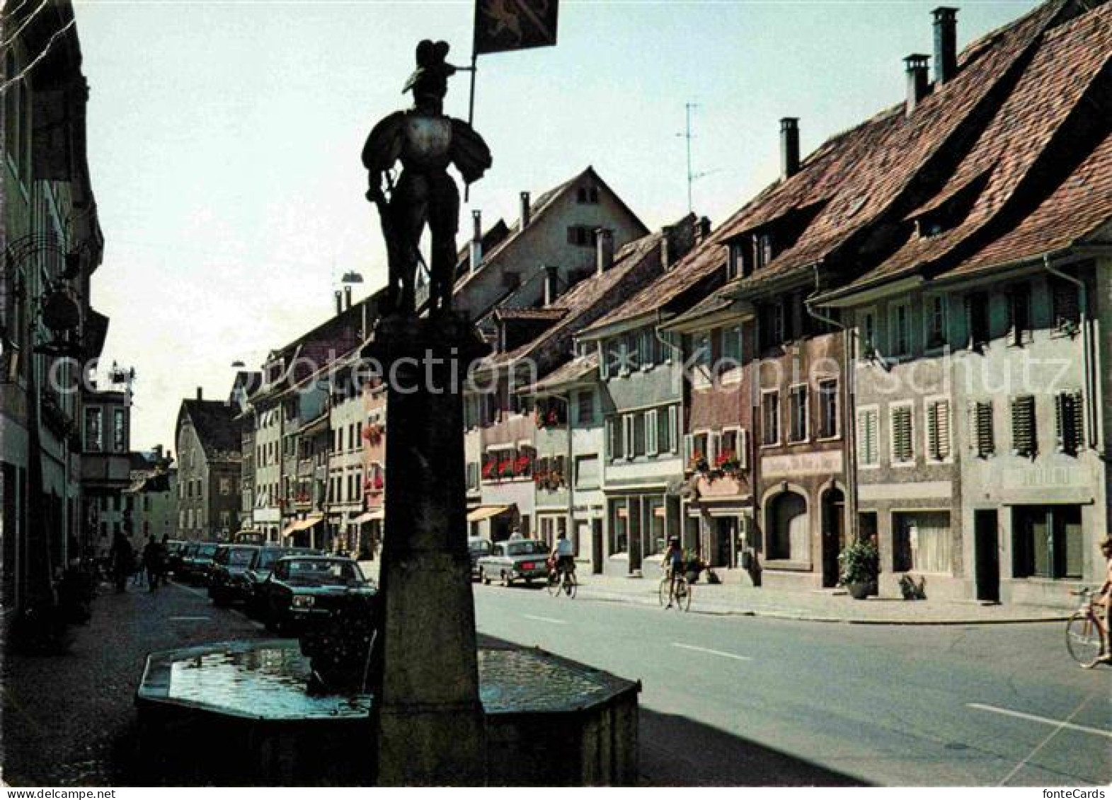 12614870 Diessenhofen Hauptstrasse Mit Brunnen Diessenhofen - Sonstige & Ohne Zuordnung