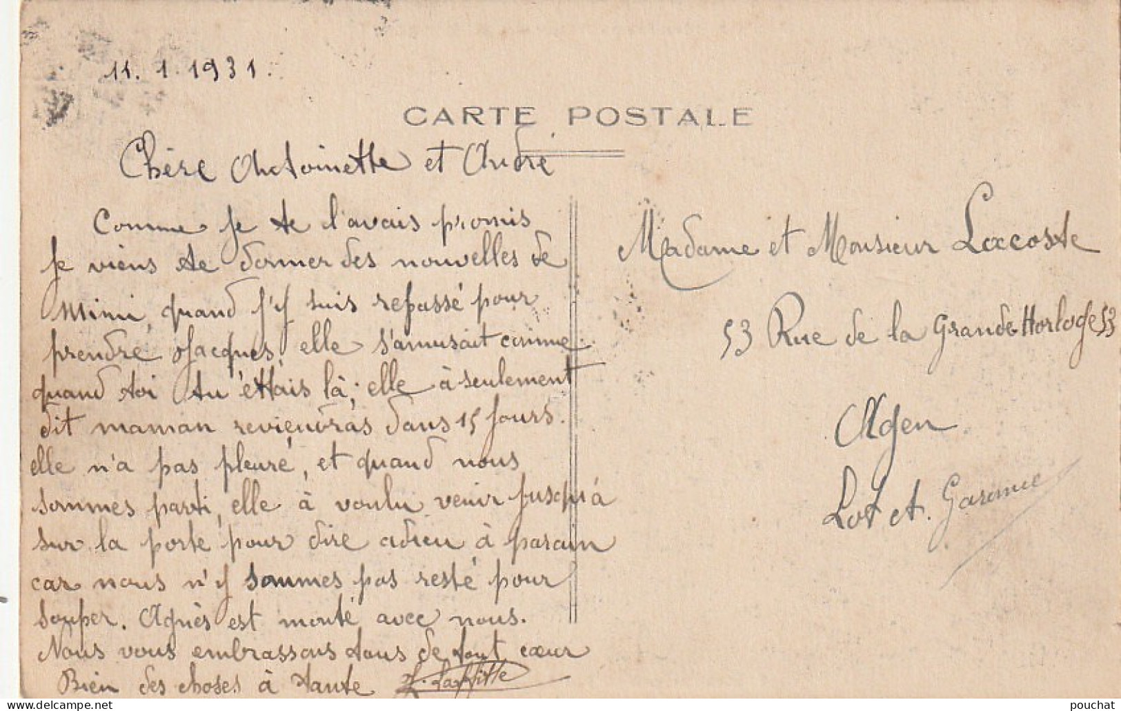 KO 19-(82) MONTAUBAN - INONDATIONS DU MIDI 1930 - RUE SAPIAC - VISITE DES DECOMBRES - 2 SCANS - Overstromingen