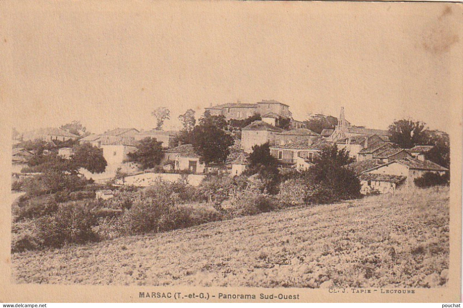 KO 19-(82) MARSAC - PANORAMA SUD OUEST - 2 SCANS - Other & Unclassified