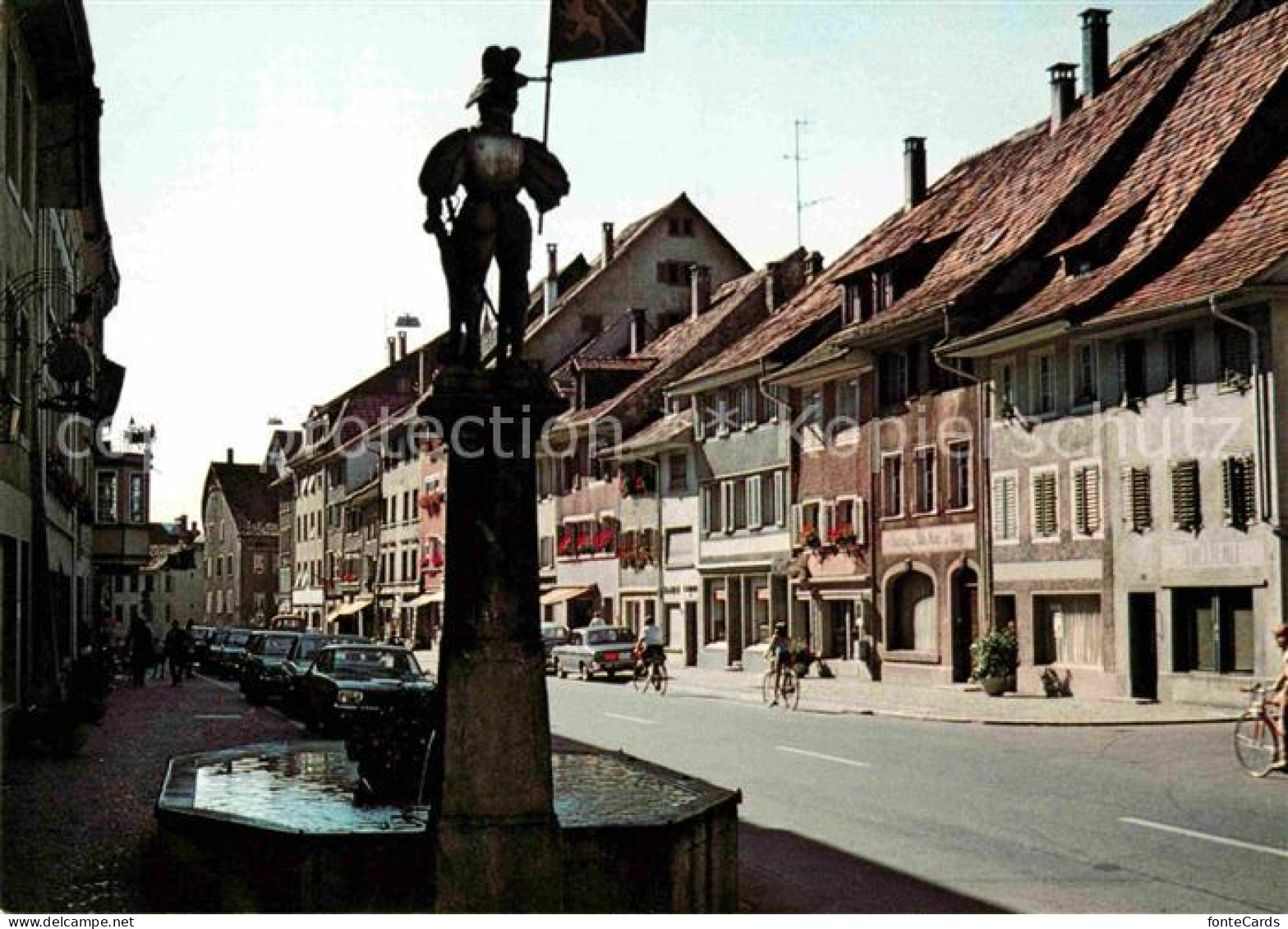 12614861 Diessenhofen Hauptstrasse Mit Brunnen Diessenhofen - Sonstige & Ohne Zuordnung