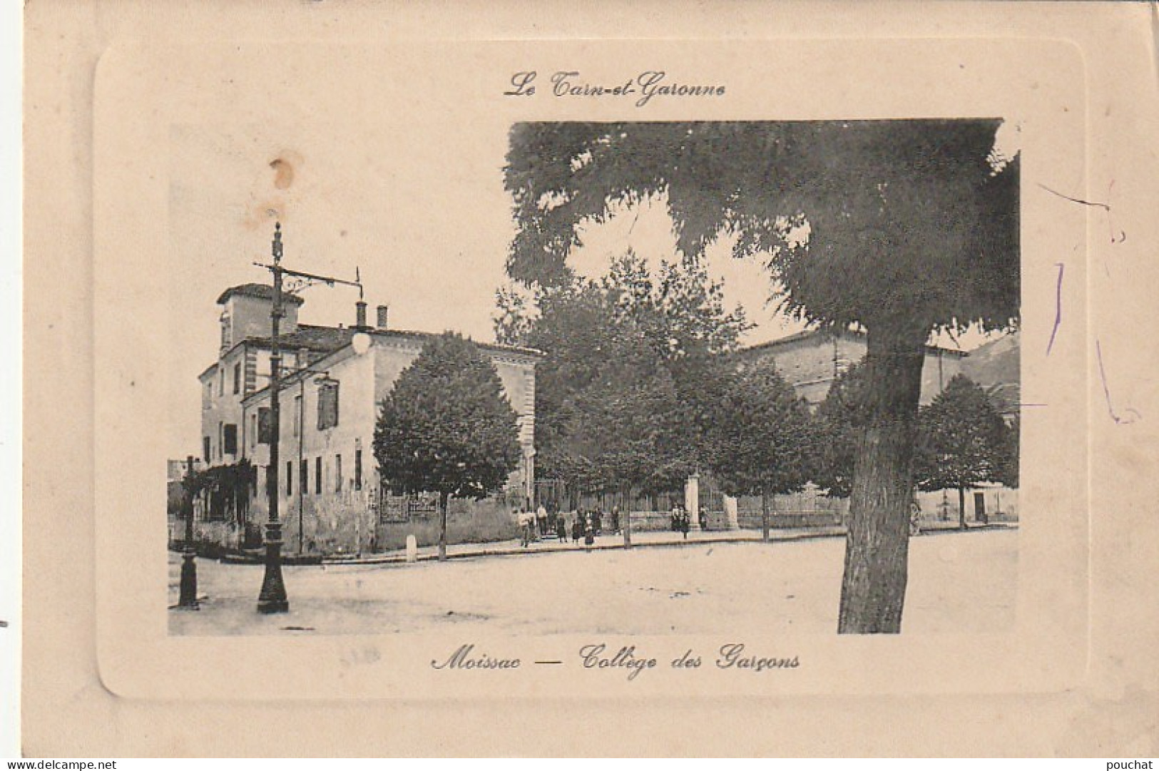 KO 19-(82) MOISSAC - COLLEGE DES GARCONS - 2 SCANS - Moissac