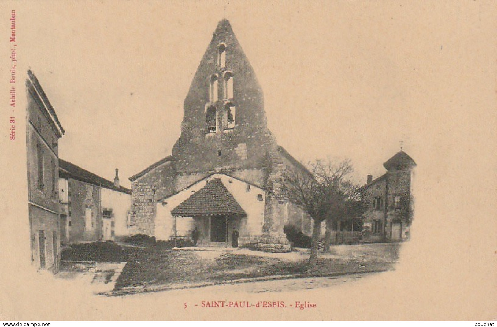 KO 19-(82) SAINT PAUL D' ESPIS - L ' EGLISE - 2 SCANS - Autres & Non Classés