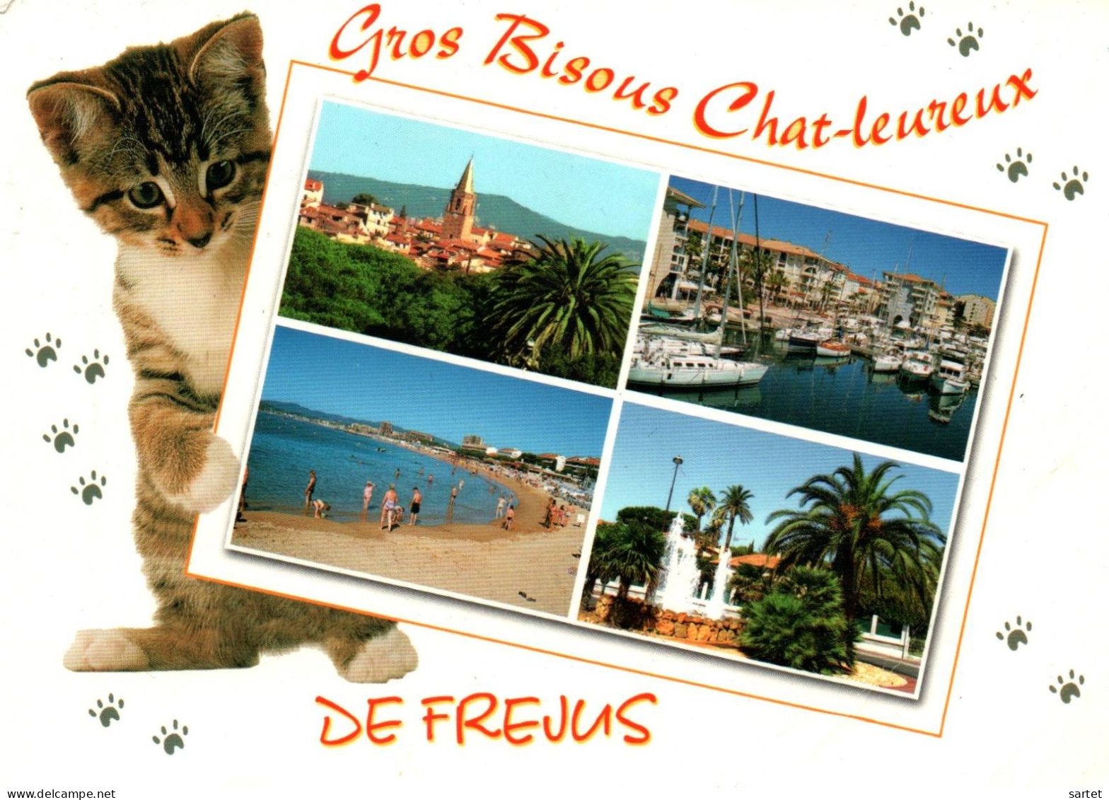 Gros Bisous Chat-leureux De Fréjus, Avec Chat - Frejus