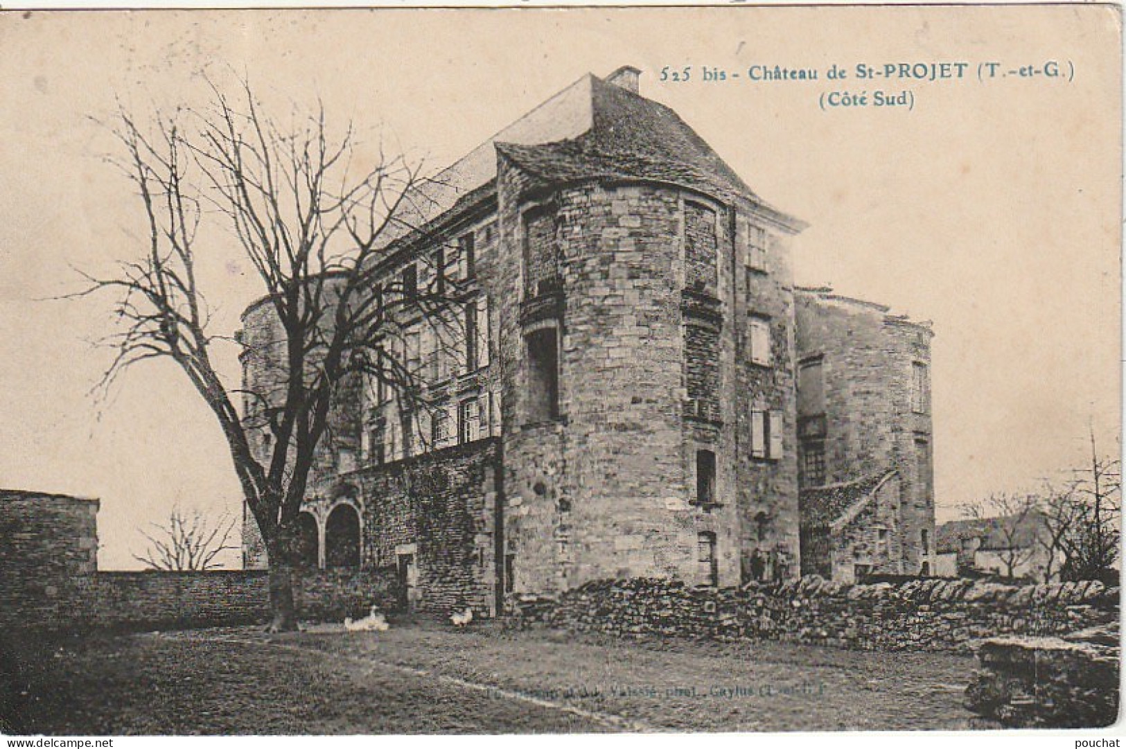 KO 19-(82) CHATEAU DE SAINT PROJET ( COTE SUD )- 2 SCANS - Autres & Non Classés