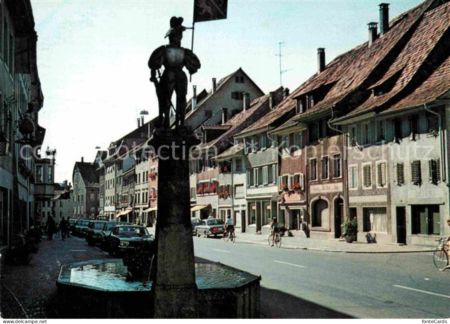 12614853 Diessenhofen Hauptstrasse Mit Brunnen Diessenhofen - Sonstige & Ohne Zuordnung