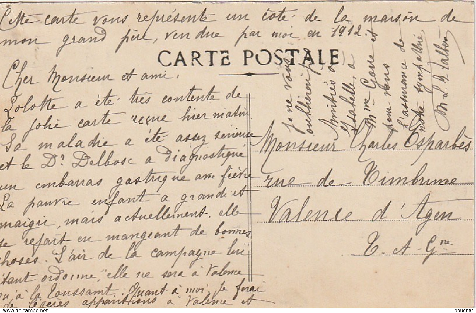 KO 19-(82) CASTELSARRASIN - PLACE DE LA POSTE  - 2 SCANS  - Castelsarrasin