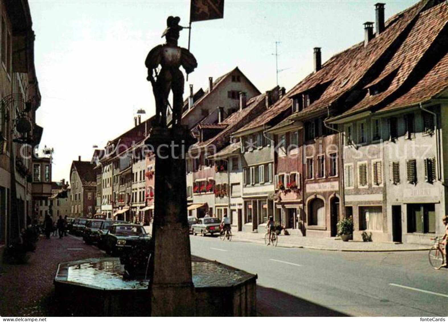 12614848 Diessenhofen Hauptstrasse Mit Brunnen Diessenhofen - Sonstige & Ohne Zuordnung