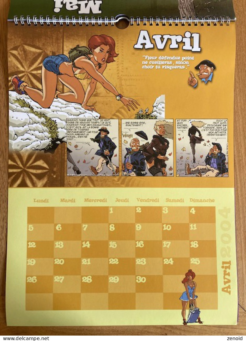 Calendrier Bd 2004 "Fanfoué Des Pnottas" Avec Double Dédicace de Meynet Et Roman