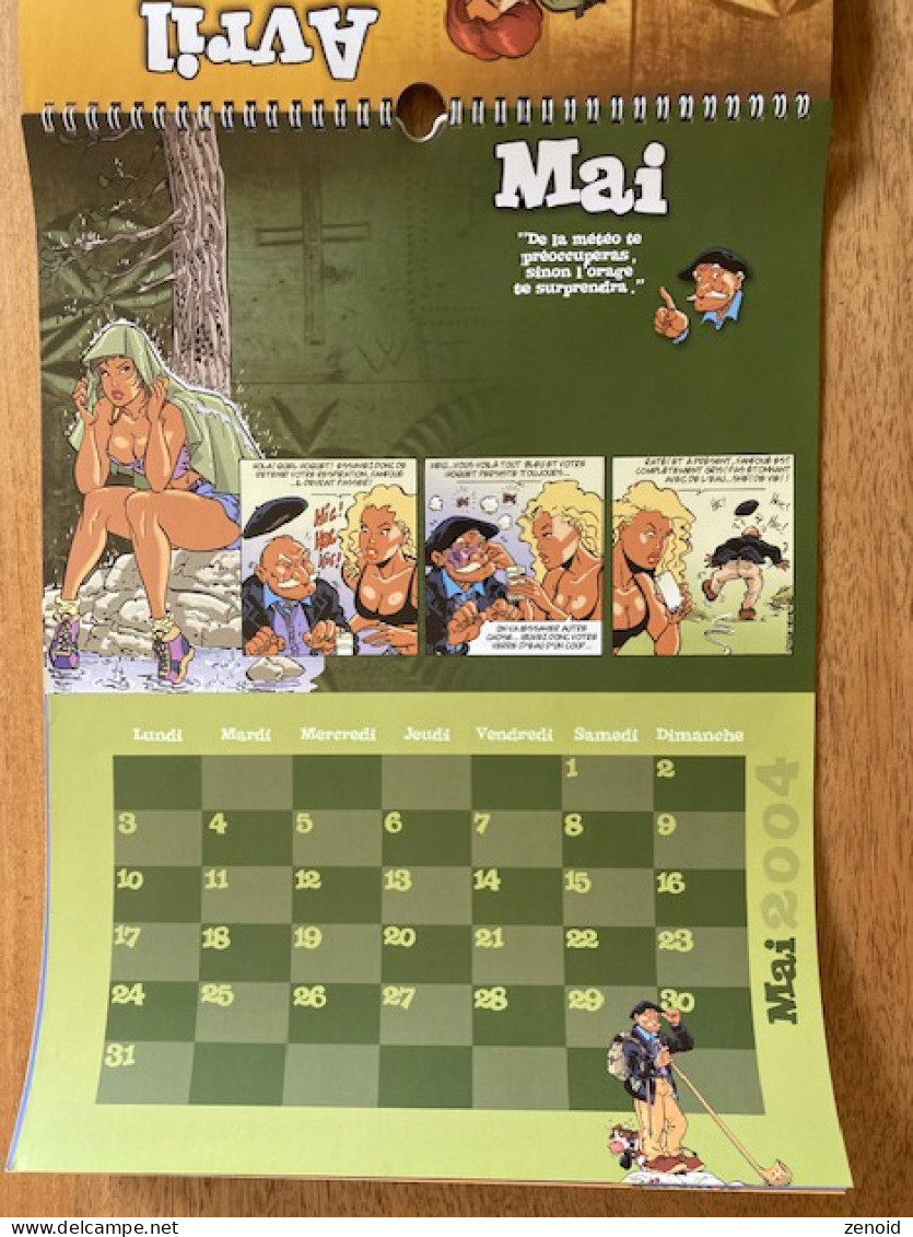 Calendrier Bd 2004 "Fanfoué Des Pnottas" Avec Double Dédicace de Meynet Et Roman