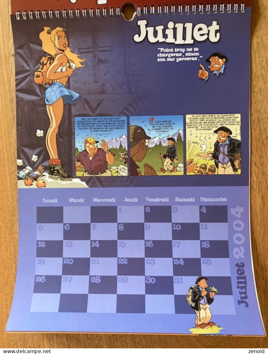 Calendrier Bd 2004 "Fanfoué Des Pnottas" Avec Double Dédicace de Meynet Et Roman