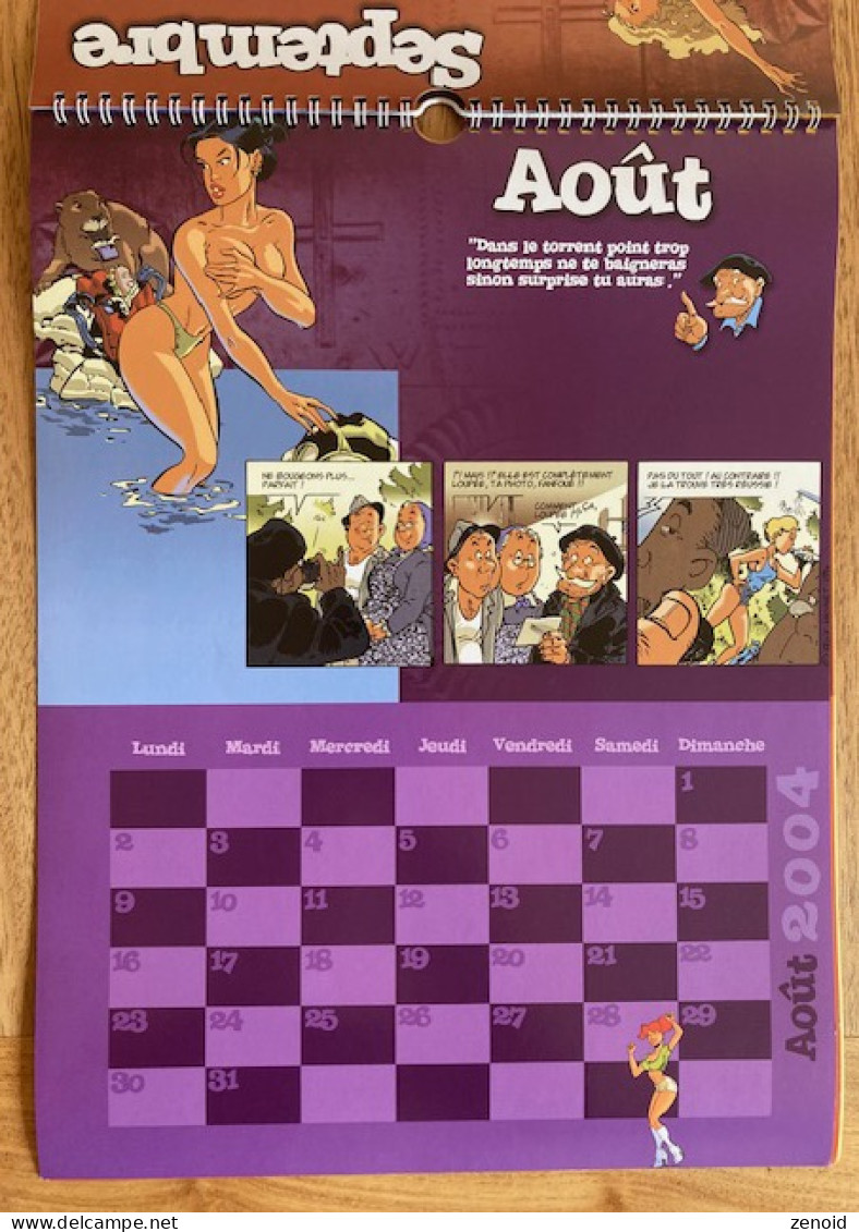 Calendrier Bd 2004 "Fanfoué Des Pnottas" Avec Double Dédicace de Meynet Et Roman