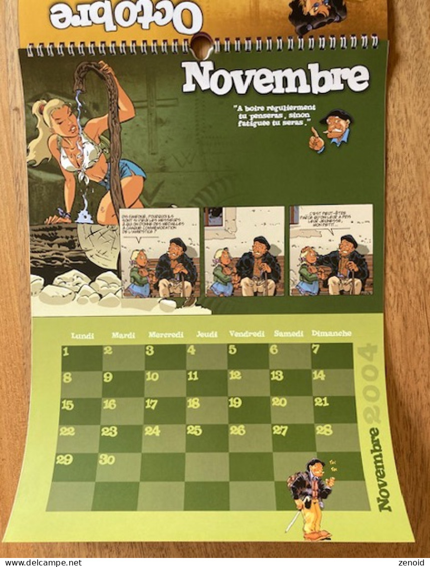 Calendrier Bd 2004 "Fanfoué Des Pnottas" Avec Double Dédicace de Meynet Et Roman