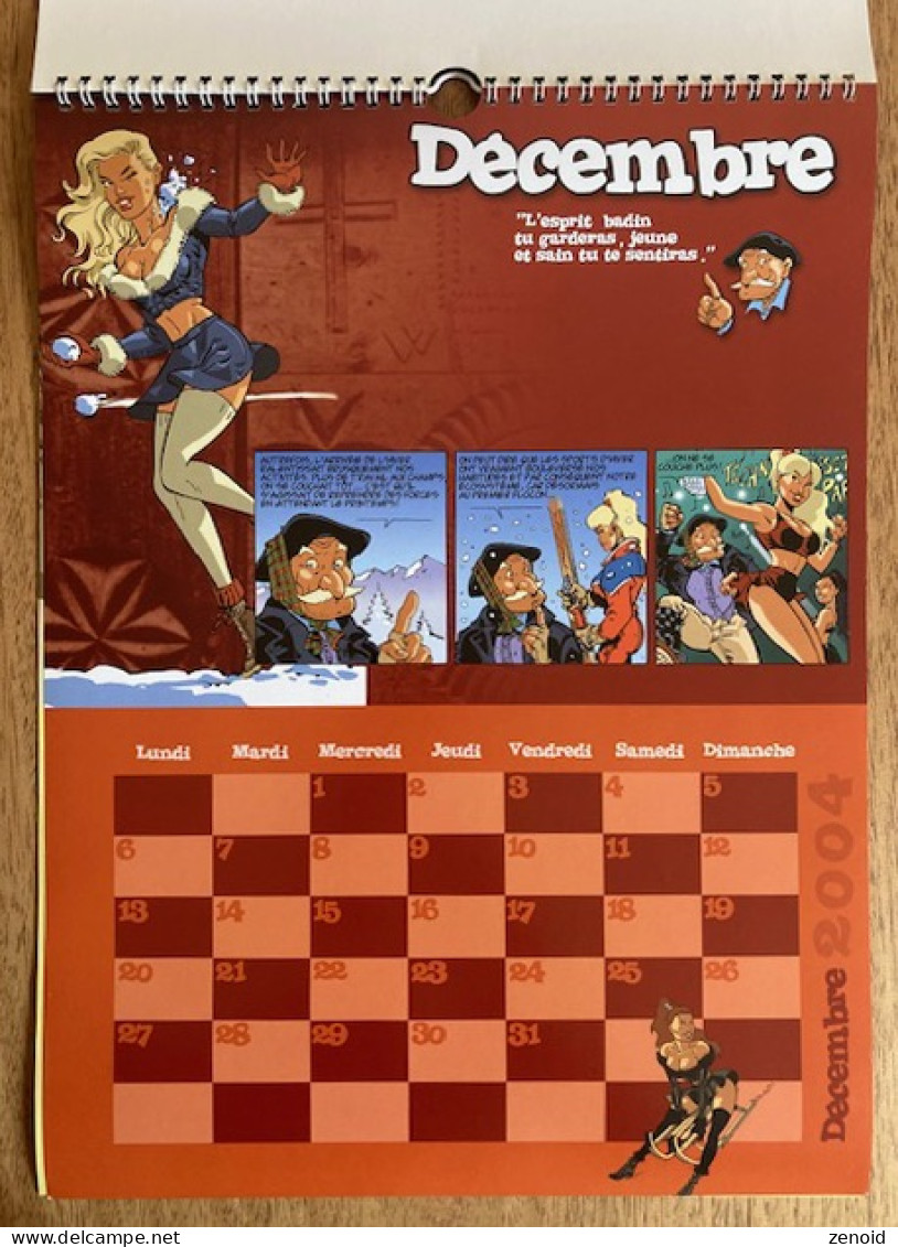 Calendrier Bd 2004 "Fanfoué Des Pnottas" Avec Double Dédicace de Meynet Et Roman