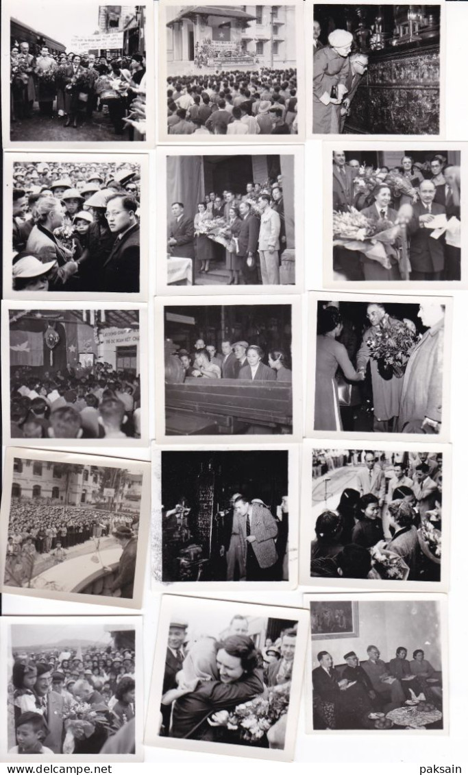 220 Photos & Cpa De La Collection M. NER Au Nord VIETNAM En 1955 Avec Ho Chi Minh Communisme En Indochine - Asien