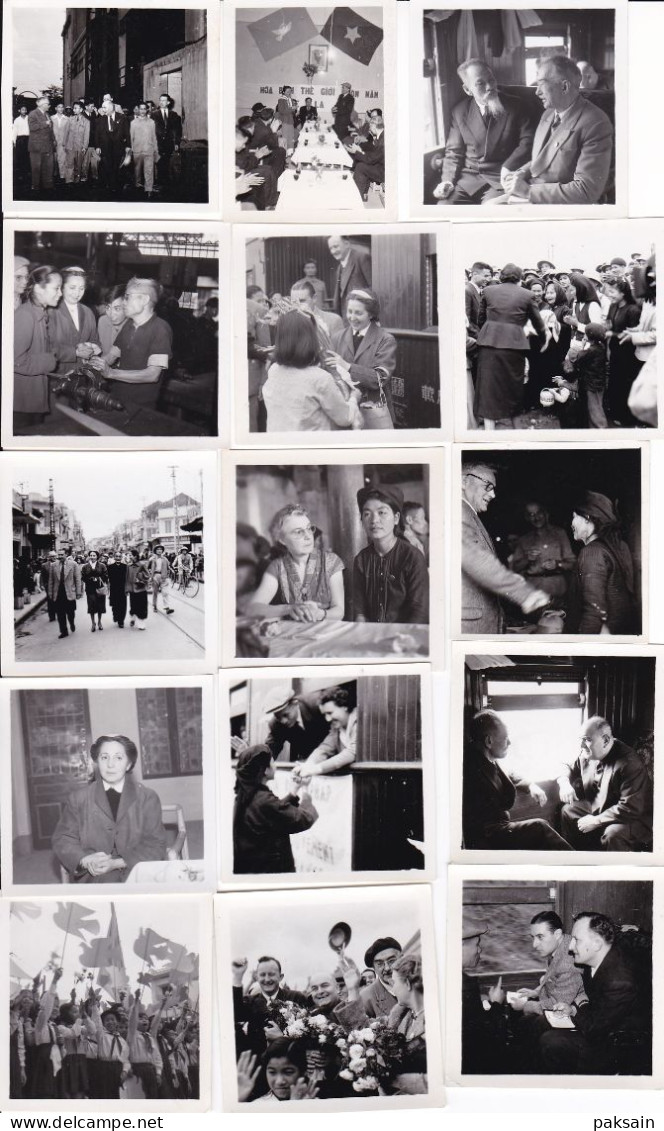 220 Photos & Cpa De La Collection M. NER Au Nord VIETNAM En 1955 Avec Ho Chi Minh Communisme En Indochine - Asia