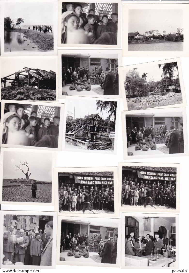 220 photos & cpa de la Collection M. NER au Nord VIETNAM en 1955 avec Ho Chi Minh Communisme en Indochine