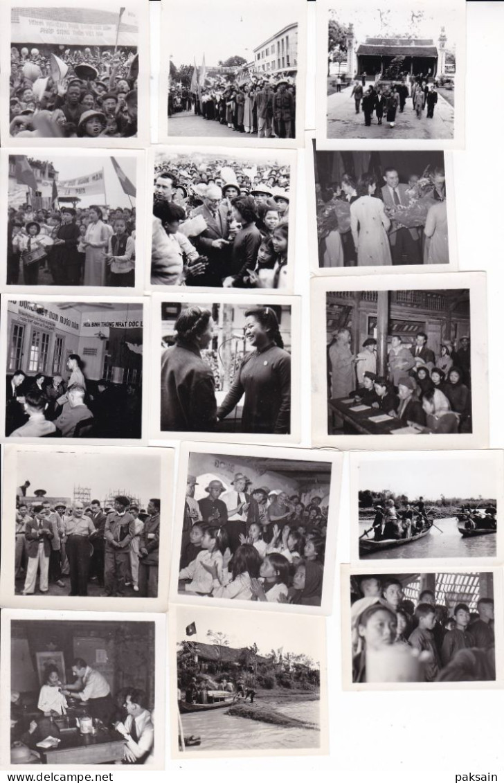 220 photos & cpa de la Collection M. NER au Nord VIETNAM en 1955 avec Ho Chi Minh Communisme en Indochine