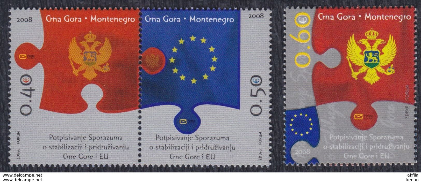 Montenegro, 2008, Mi: 157/59 (MNH) - Montenegro