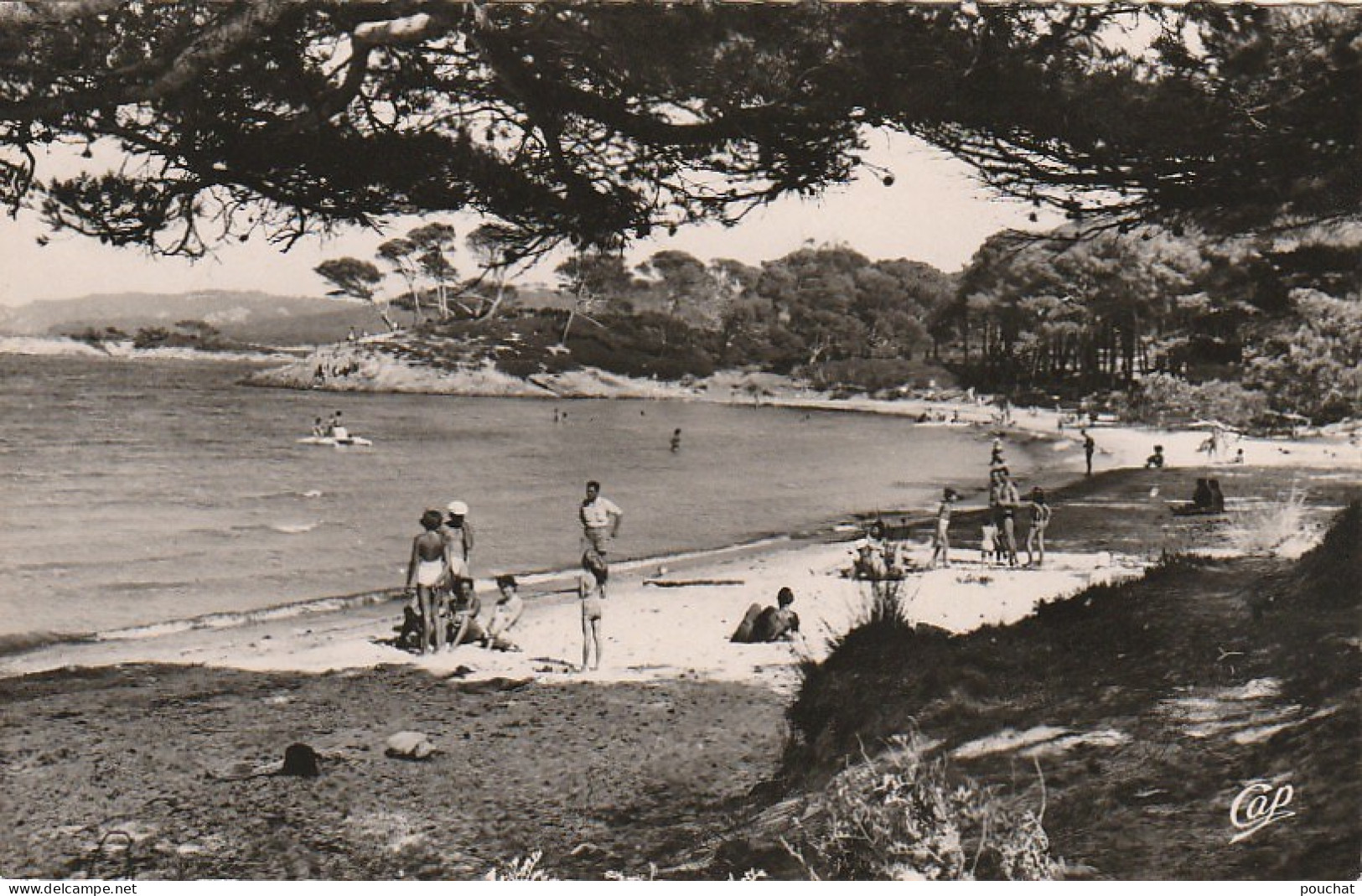 KO 21-(83) ILE DE PORQUEROLLES - PLAGE D' ARGENT - BAIGNEURS - 2 SCANS  - Porquerolles