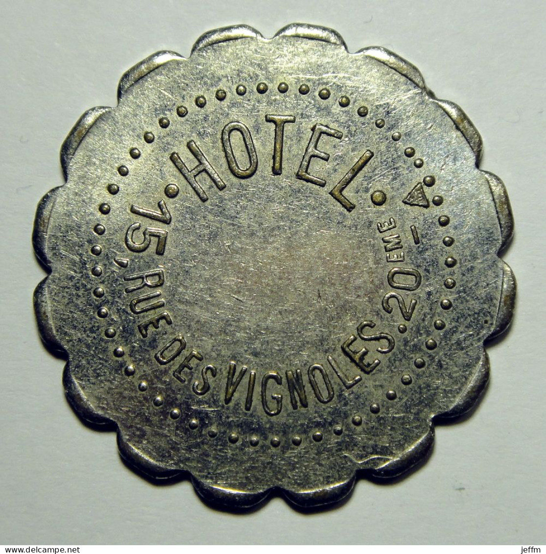 Jeton Hôtel 15 Rue Des Vignoles Paris 20ème - Notgeld