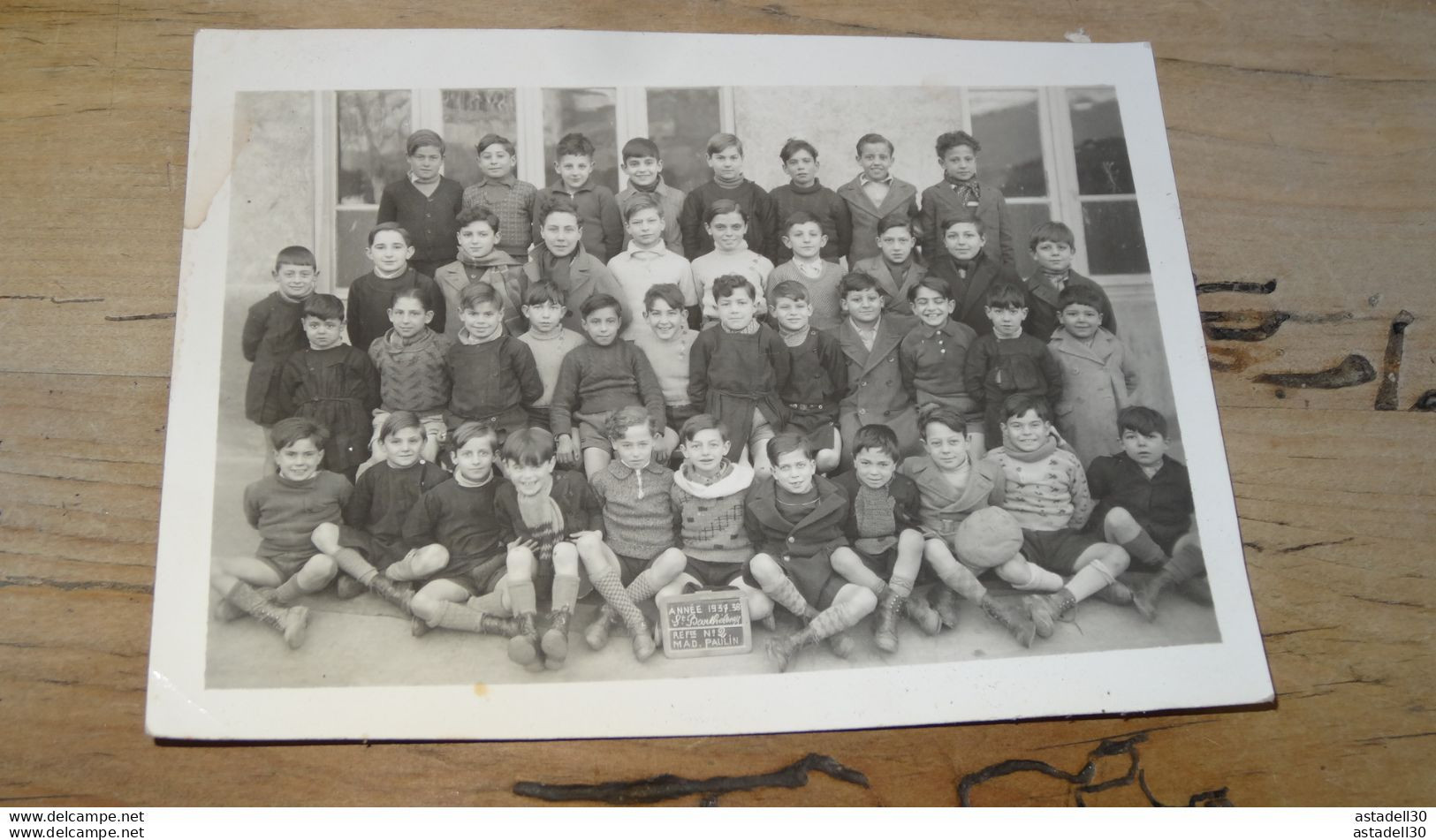 Photo De Classe De 1938 SAINT BARTHELEMY - MARSEILLE, Photo  Madeleine PAULIN...... H-SJG7 ....... TIR1-POS22 - Lieux