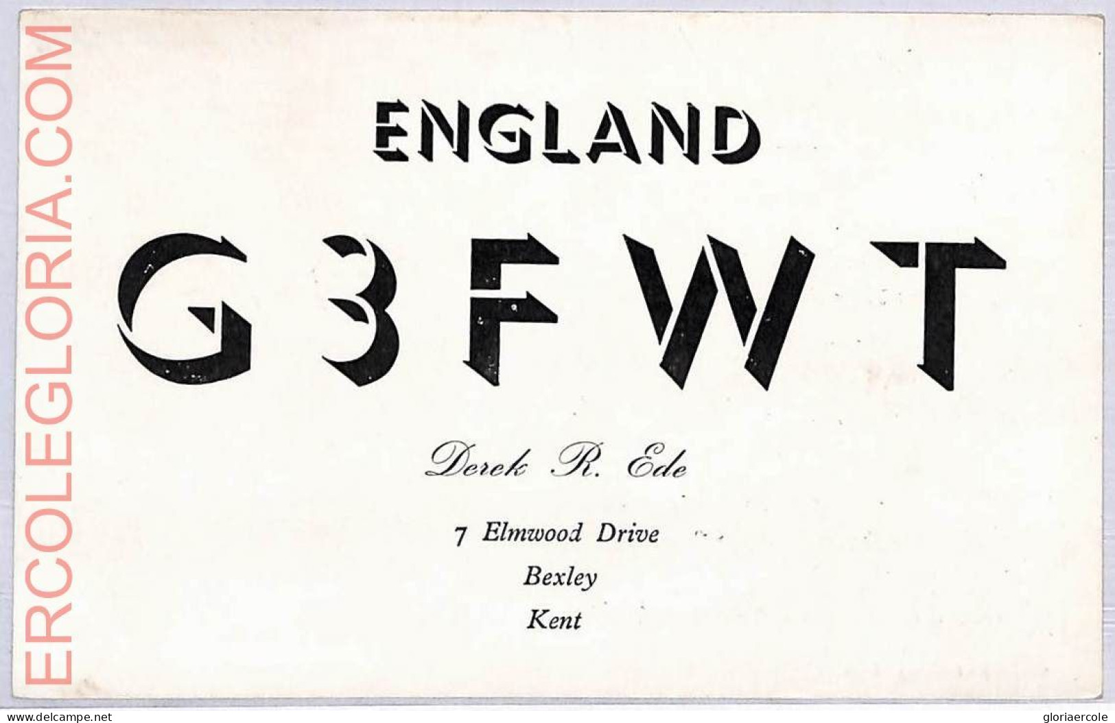 Ad9110 - GREAT BRITAIN - RADIO FREQUENCY CARD - 1950 - Radio