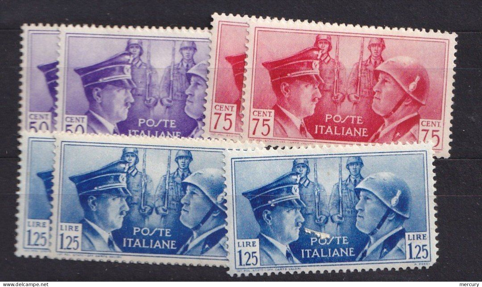 ITALIE - Hitler Et Mussolini En Double TTB - Ungebraucht