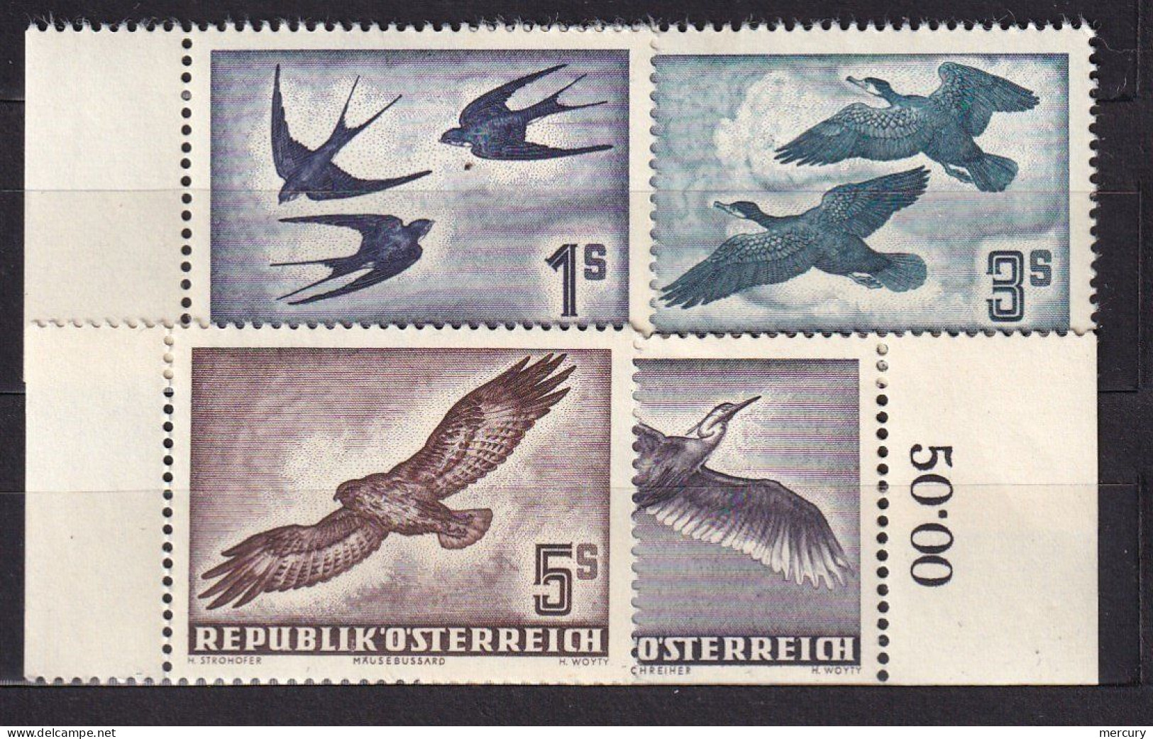 AUTRICHE - 4 Oiseaux LUXE RARE à Petit Prix - Sonstige & Ohne Zuordnung