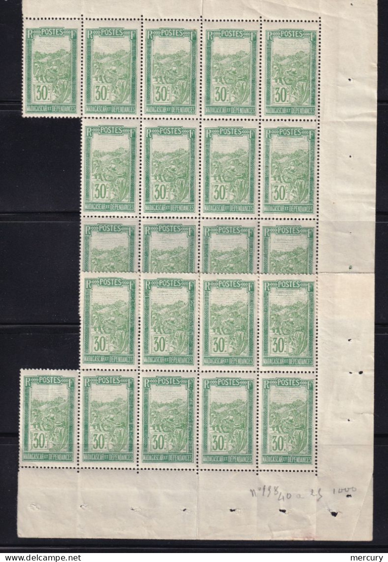 MADAGASCAR - 22 X 30 C. Vert De 1927/8 TTB - Ongebruikt