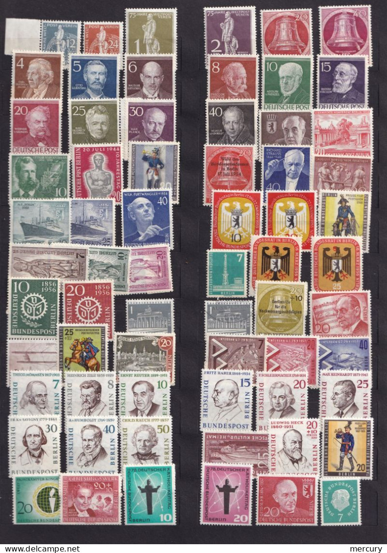 BERLIN - Bon Lot De 1949 à 1961 à Petit Prix TTB - 2 Scans - Unused Stamps