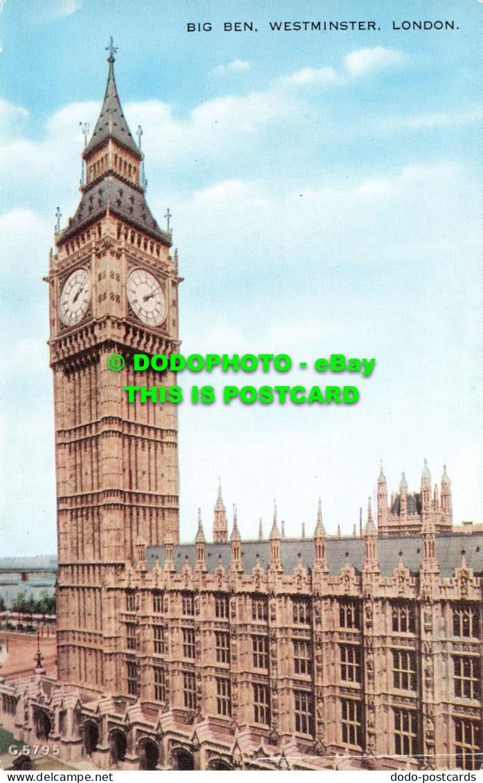 R540443 London. Westminster. Big Ben. Valentine. Valesque - Other & Unclassified