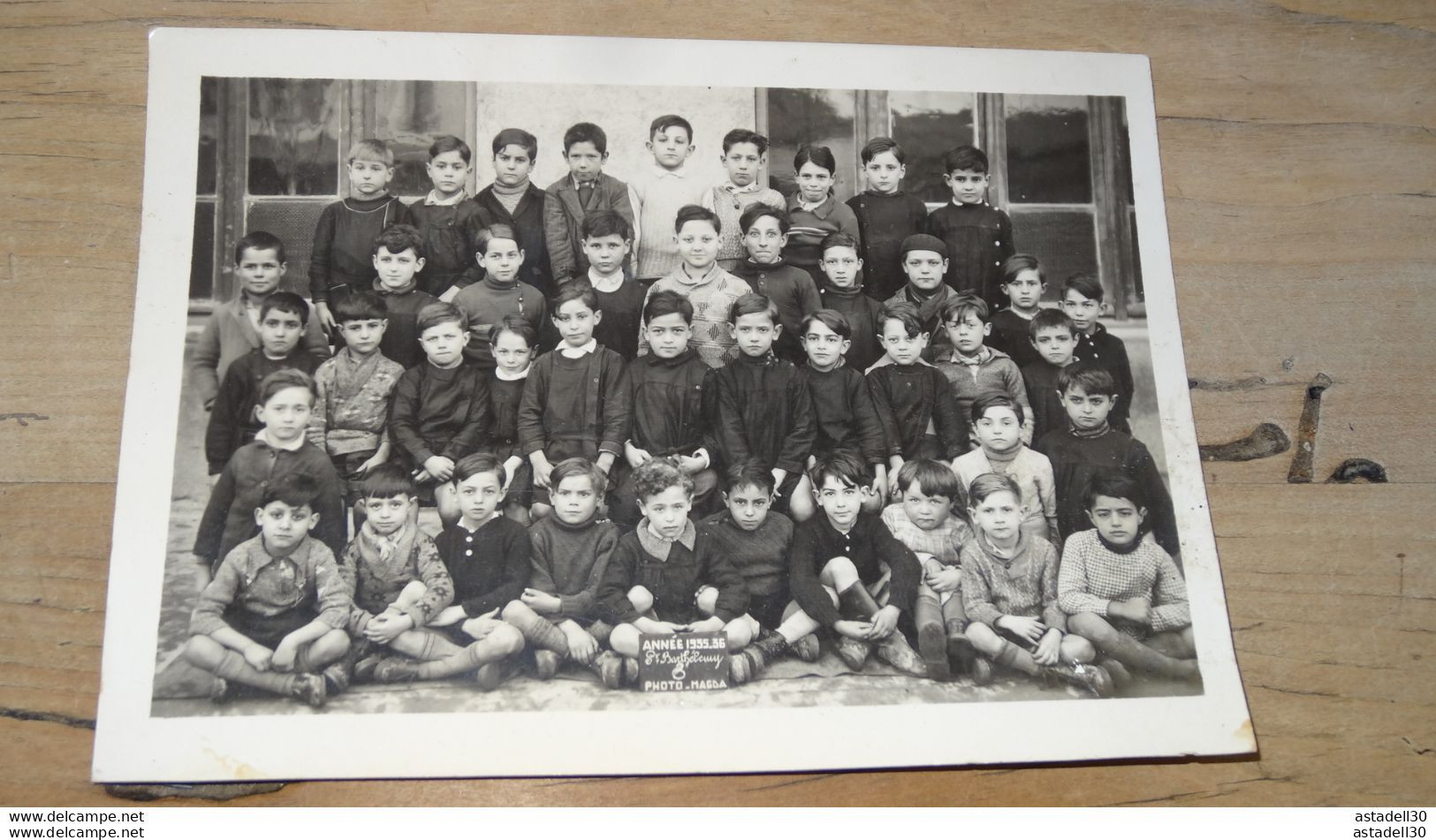 Photo De Classe De 1936 SAINT BARTHELEMY - MARSEILLE, Photo Magda...... H-SJG8 ....... TIR1-POS22 - Plaatsen