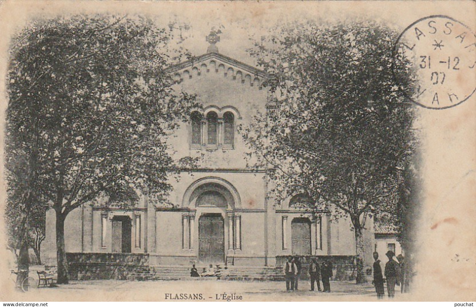 KO 22-(83) FLASSANS - L ' EGLISE - VILLAGEOIS - 2 SCANS - Autres & Non Classés