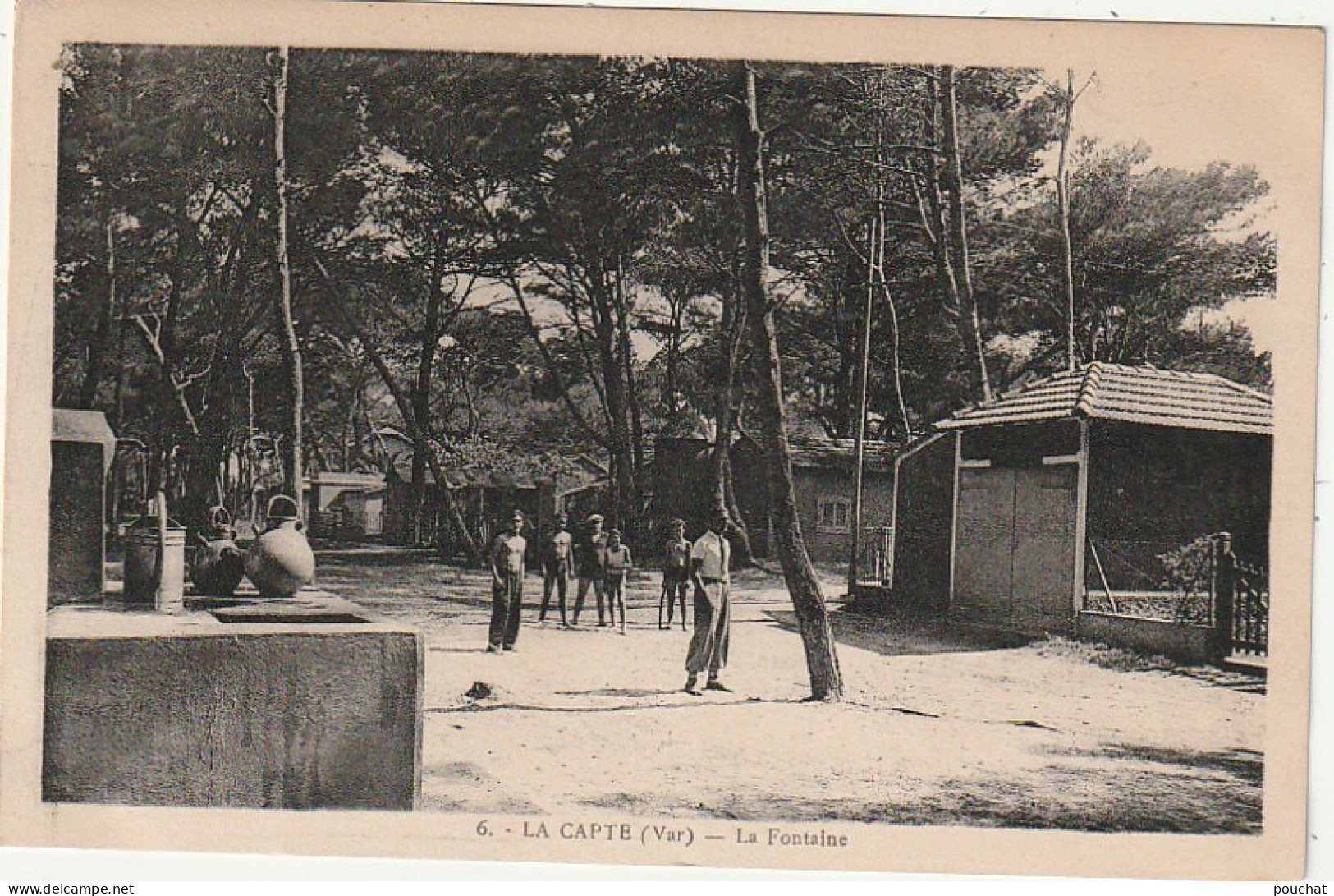 KO 22-(83) LA CAPTE - LA FONTAINE - JEUNES GENS  - 2 SCANS - Autres & Non Classés