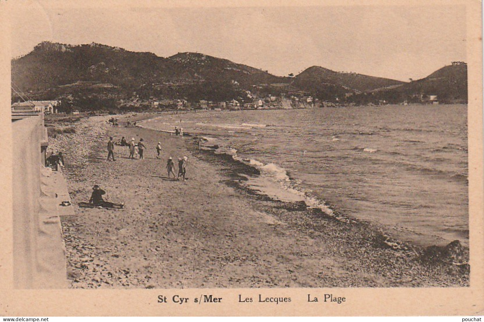 KO 22-(83) SAINT CYR SUR MER - LES LECQUES - LA PLAGE - ESTIVANTS , PROMENEURS - 2 SCANS - Saint-Cyr-sur-Mer