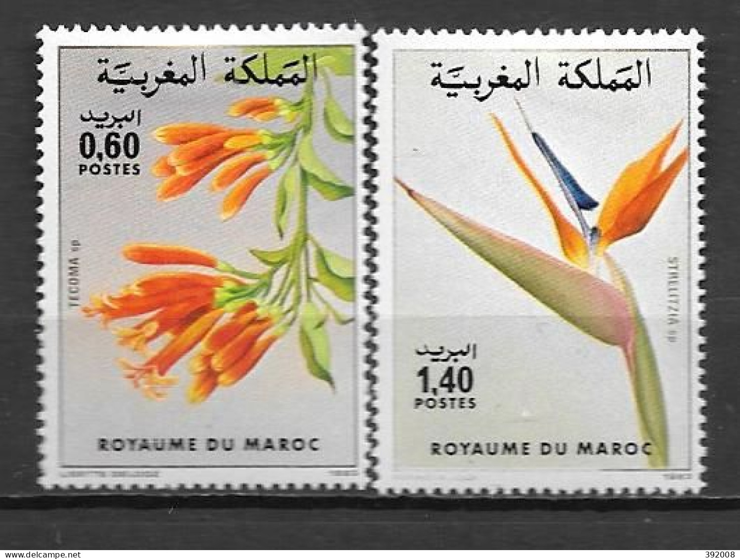 1983 - N° 947 à 948* MH - Fleurs - Marokko (1956-...)