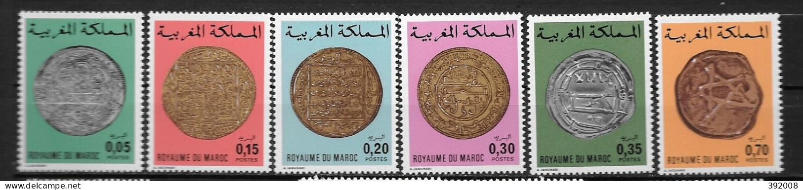 1976 - N° 769 à 774* MH - Monnaies Anciennes - Marokko (1956-...)