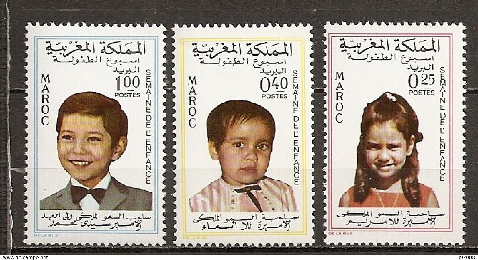 1968 - N° 569 à 571* MH - Semaine De L'enfance - Morocco (1956-...)