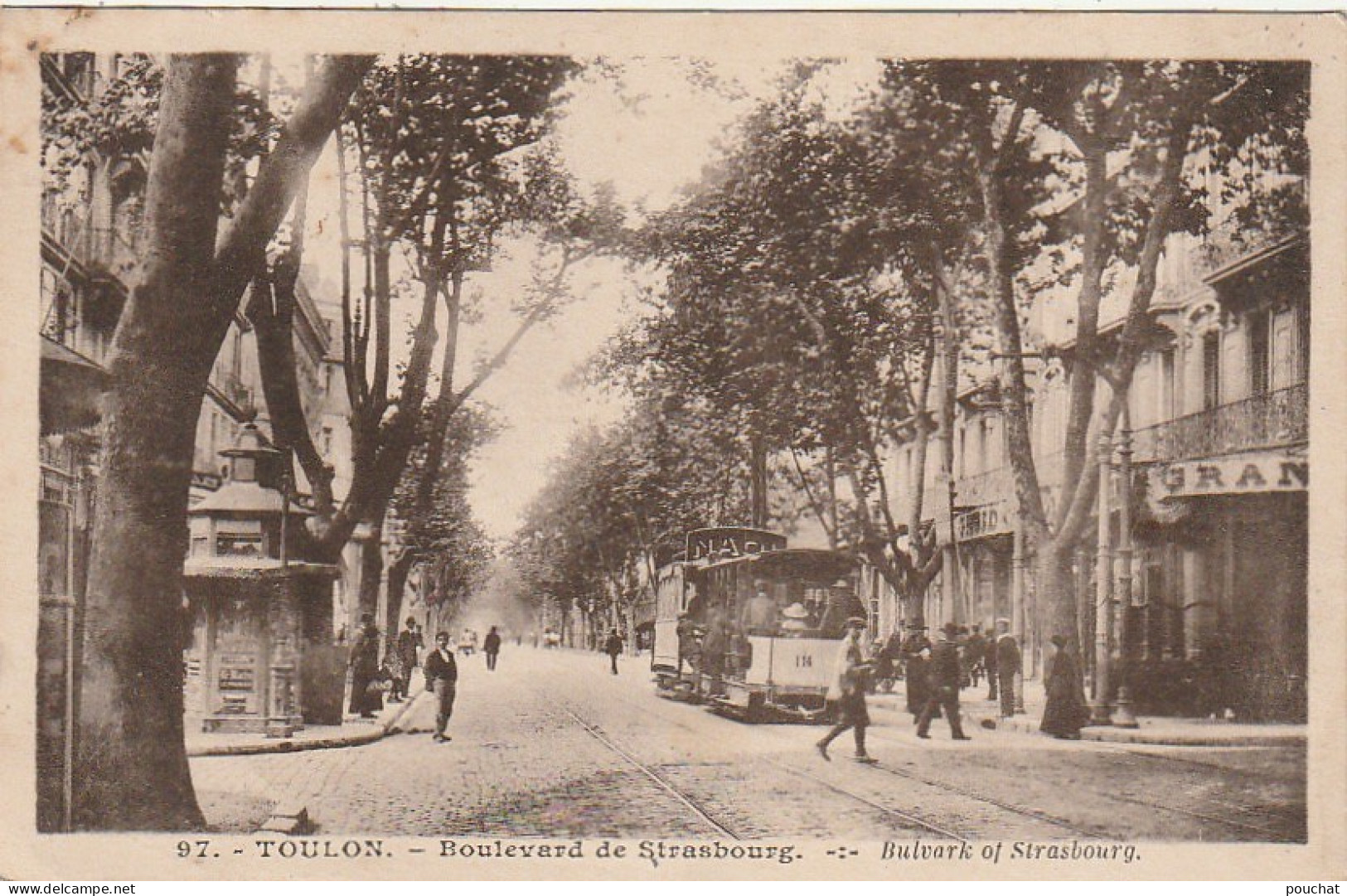 KO 23-(83) TOULON - BOULEVARD DE STRASBOURG - TRAMWAY - 2 SCANS - Toulon