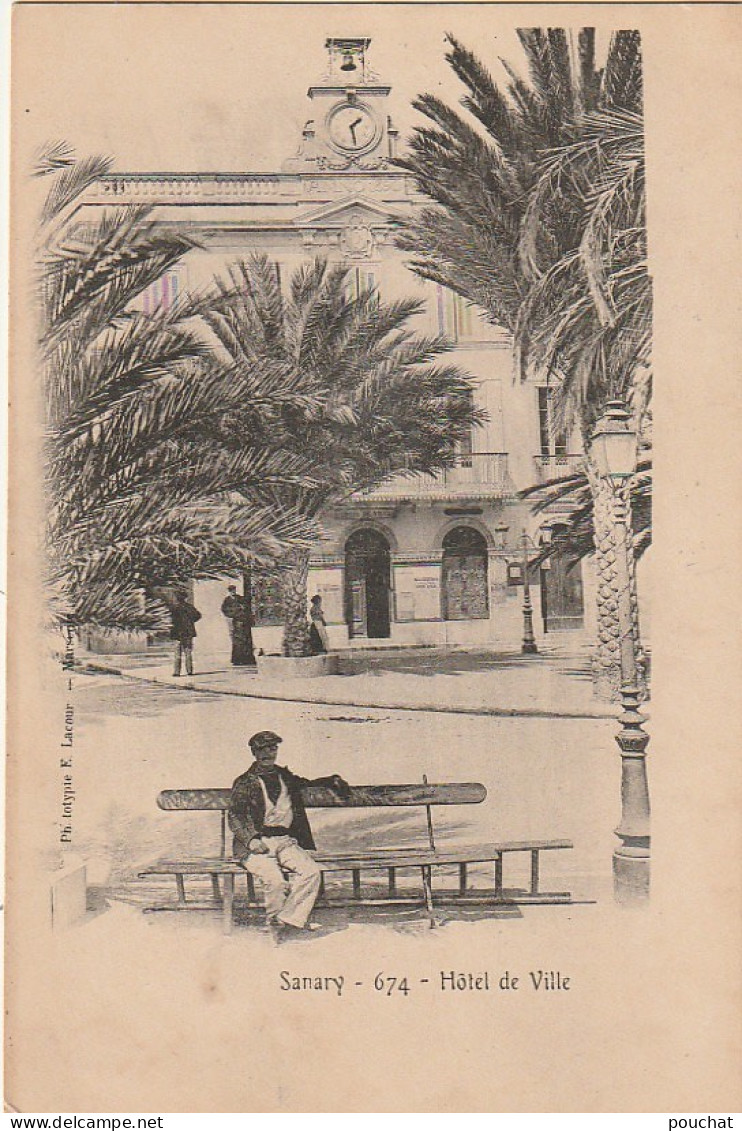 KO 23-(83) SANARY - HOTEL DE VILLE  - 2 SCANS - Sanary-sur-Mer