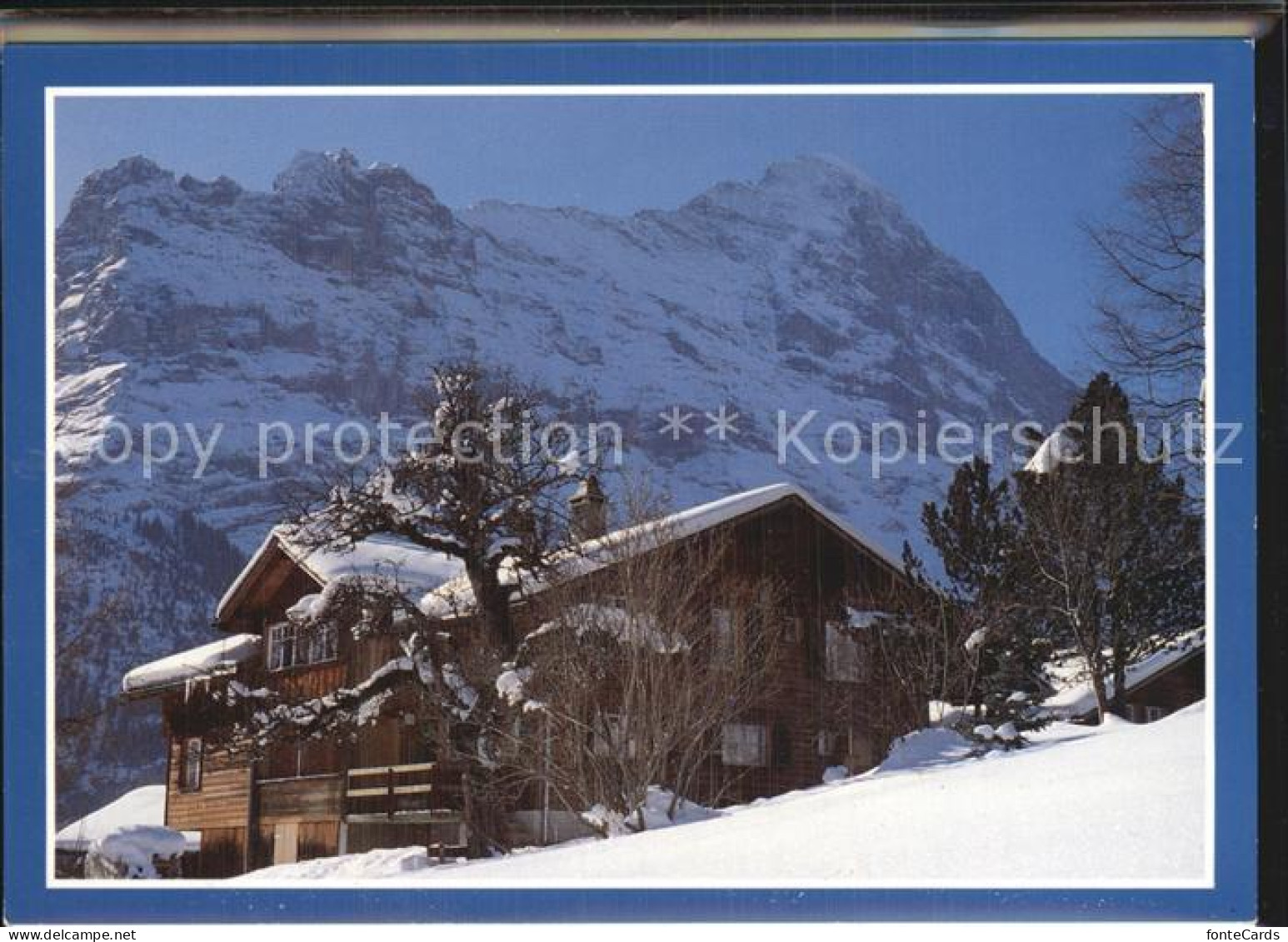 12612390 Grindelwald Chalet-Schonegg Doppelkarte Grindelwald - Autres & Non Classés